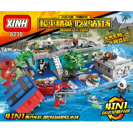 XINH 8230 non  VÙNG NƯỚC HOANG DÃ 4 KẾT HỢP bộ đồ chơi xếp lắp ráp ghép mô hình Movie & Game Phim Và Trò Chơi 681 khối