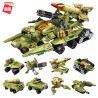Enlighten 1415 Qman 1415 non  CÁC TỔ HỢP XE TĂNG VIỄN CHINH THUNDER 8 bộ đồ chơi xếp lắp ráp ghép mô hình Transformers TRANS-COLLECTOR Robot Đại Chiến Người Máy Biến Hình 629 khối