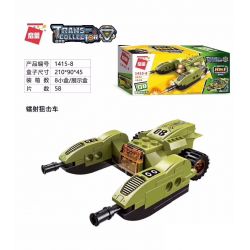 Enlighten 1415 Qman 1415 non  CÁC TỔ HỢP XE TĂNG VIỄN CHINH THUNDER 8 bộ đồ chơi xếp lắp ráp ghép mô hình Transformers TRANS-COLLECTOR Robot Đại Chiến Người Máy Biến Hình 629 khối