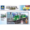 Kazi KY98248 98248 non  TÀU CHỞ HÀNG XANH (NHỎ) bộ đồ chơi xếp lắp ráp ghép mô hình Trains CITY TRAIN Tàu Hỏa 248 khối