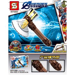 SHENG YUAN SY SY1399 1399 non  RÌU BÃO bộ đồ chơi xếp lắp ráp ghép mô hình Marvel Super Heroes HEROES ASSEMBLE Siêu Anh Hùng Marvel 410 khối