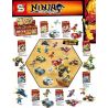 SHENG YUAN SY SY1390 1390 non  8 XE MINI VÀ NHÂN VẬT NHỎ bộ đồ chơi xếp lắp ráp ghép mô hình The  Ninjago Movie NINJA THUNDER SWORDSMAN Ninja Lốc Xoáy 407 khối