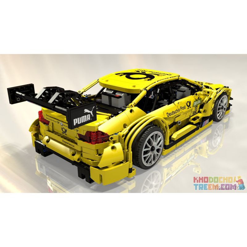 LIN07 0024 QIZHILE 23031 REBRICKABLE MOC-4142 4142 MOC4142 non  BMW M4 DTM. bộ đồ chơi xếp lắp ráp ghép mô hình  BMW M4 DTM - POST RC Kỹ Thuật Công Nghệ Cao Mô Hình Phương Tiện 2047 khối