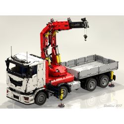 CAROLINE CM002 MouldKing 19002 Mould King 19002 REBRICKABLE MOC-8800 8800 MOC8800 non  XE CẨU bộ đồ chơi xếp lắp ráp ghép mô hình  PNEUMATIC CRANE TRUCK Kỹ Thuật Công Nghệ Cao Mô Hình Phương Tiện 8230 khối