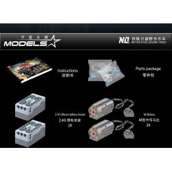 MouldKing 13146 Mould King 13146 REBRICKABLE MOC-15805 15805 MOC15805 non  XE ĐỊA HÌNH 8 × CÓ KHỚP NỐI bộ đồ chơi xếp lắp ráp ghép mô hình  ARTICULATED 8×8 OFFROAD TRUCK Kỹ Thuật Công Nghệ Cao Mô Hình Phương Tiện 3053 khối