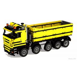 REBRICKABLE MOC-0230 0230 MOC0230 non  XE BEN 10X4 bộ đồ chơi xếp lắp ráp ghép mô hình  DUMP TRUCK 10X4 Kỹ Thuật Công Nghệ Cao Mô Hình Phương Tiện 2439 khối