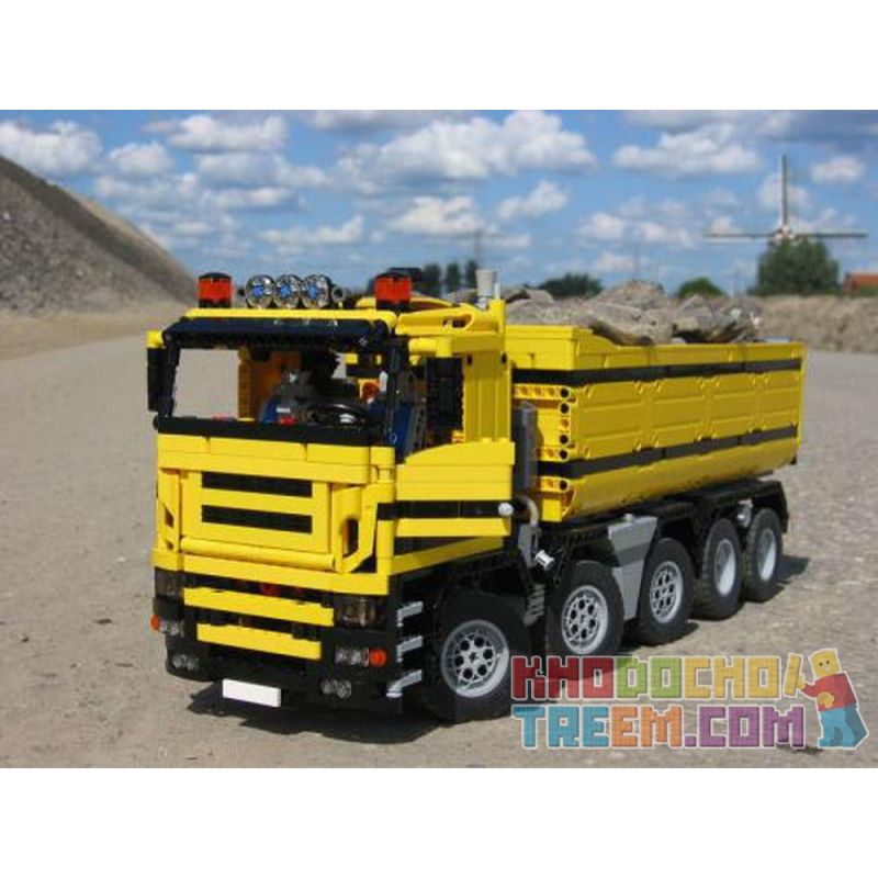 REBRICKABLE MOC-0230 0230 MOC0230 non  XE BEN 10X4 bộ đồ chơi xếp lắp ráp ghép mô hình  DUMP TRUCK 10X4 Kỹ Thuật Công Nghệ Cao Mô Hình Phương Tiện 2439 khối