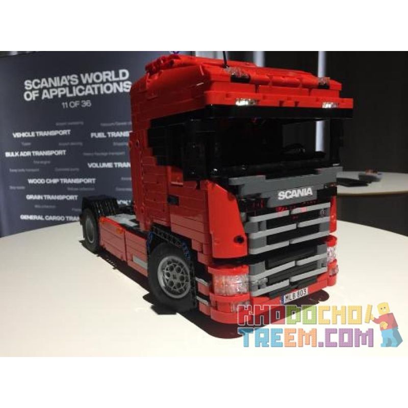 REBRICKABLE MOC-6086 6086 MOC6086 non  XE TẢI SCANIA THẾ HỆ MỚI bộ đồ chơi xếp lắp ráp ghép mô hình  NEXTGEN SCANIA TRUCK Kỹ Thuật Công Nghệ Cao Mô Hình Phương Tiện 1661 khối