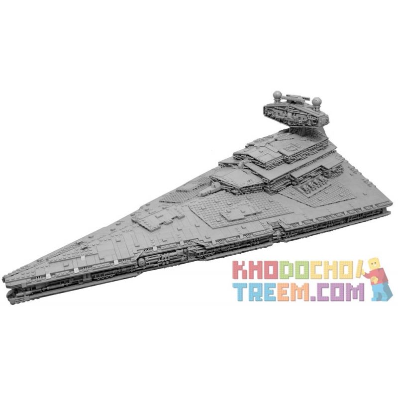 REBRICKABLE MOC-9018 9018 MOC9018 non  IMPERIAL STAR DESTROYER VỚI NỘI THẤT HOÀN HẢO bộ đồ chơi xếp lắp ráp ghép mô hình Star Wars MODERATELY SIZED ISD WITH FULL INTERIOR Chiến Tranh Giữa Các Vì Sao 15310 khối
