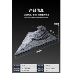 MouldKing 13135 Mould King 13135 REBRICKABLE MOC-23556 23556 MOC23556 non  KẺ HỦY DIỆT SAO ĐẾ VƯƠNG bộ đồ chơi xếp lắp ráp ghép mô hình Star Wars ISD MONARCH Chiến Tranh Giữa Các Vì Sao 11353 khối