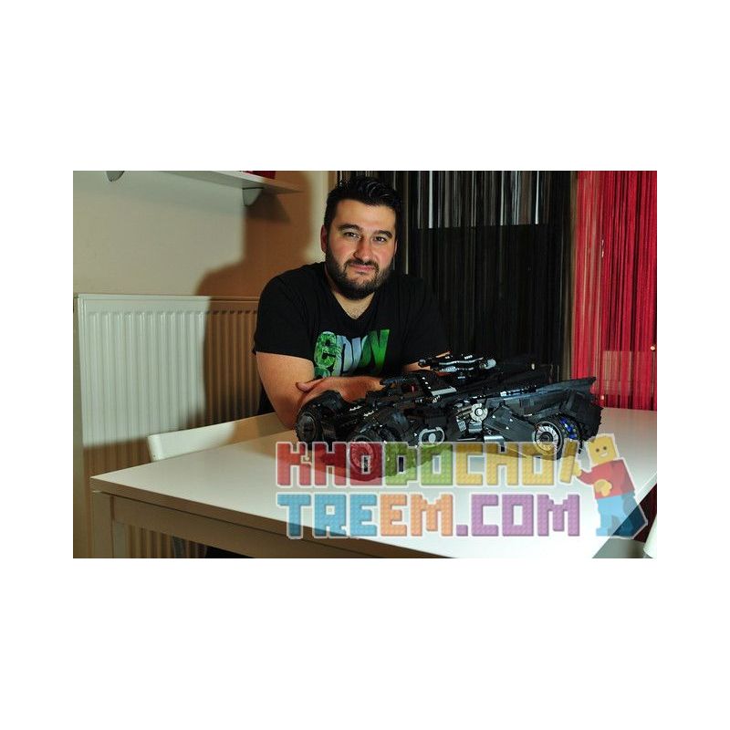 REBRICKABLE MOC-22725 22725 MOC22725 non  ARKHAM KNIGHT BATMOBILE UCS bộ đồ chơi xếp lắp ráp ghép mô hình Super Heroes Siêu Nhân Anh Hùng 4635 khối