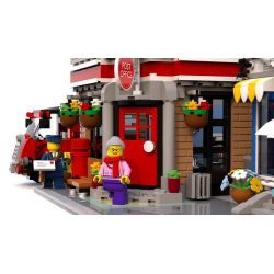 LIN07 00958 URGE 10198 REBRICKABLE MOC-22101 22101 MOC22101 non  BƯU ĐIỆN PLAZA bộ đồ chơi xếp lắp ráp ghép mô hình Creator BRICK SQUARE POST OFFICE Sáng Tạo 3450 khối