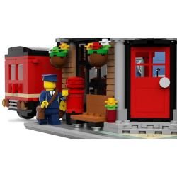 LIN07 00958 URGE 10198 REBRICKABLE MOC-22101 22101 MOC22101 non  BƯU ĐIỆN PLAZA bộ đồ chơi xếp lắp ráp ghép mô hình Creator BRICK SQUARE POST OFFICE Sáng Tạo 3450 khối