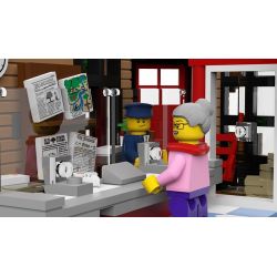 LIN07 00958 URGE 10198 REBRICKABLE MOC-22101 22101 MOC22101 non  BƯU ĐIỆN PLAZA bộ đồ chơi xếp lắp ráp ghép mô hình Creator BRICK SQUARE POST OFFICE Sáng Tạo 3450 khối