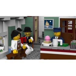 LIN07 00958 URGE 10198 REBRICKABLE MOC-22101 22101 MOC22101 non  BƯU ĐIỆN PLAZA bộ đồ chơi xếp lắp ráp ghép mô hình Creator BRICK SQUARE POST OFFICE Sáng Tạo 3450 khối