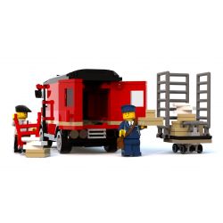 LIN07 00958 URGE 10198 REBRICKABLE MOC-22101 22101 MOC22101 non  BƯU ĐIỆN PLAZA bộ đồ chơi xếp lắp ráp ghép mô hình Creator BRICK SQUARE POST OFFICE Sáng Tạo 3450 khối