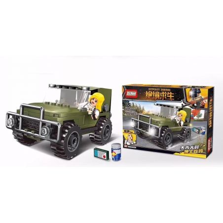 XINH 8219 non  4 KẾT HỢP PHƯƠNG TIỆN bộ đồ chơi xếp lắp ráp ghép mô hình Survival Great Escape DESPERATE SURVIVAL Cuộc Đào Thoát Sinh Tử