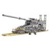 Kazi KY10005 10005 non  SÚNG TÀU 800MM "DORA" CỦA ĐỨC bộ đồ chơi xếp lắp ráp ghép mô hình Creator GERMAN 80CM K[E] RAILWAY GUN "DORA" Sáng Tạo 3846 khối