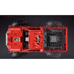 HAPPY BUILD XQ1212D 1212D MouldKing 18003 Mould King 18003 REBRICKABLE MOC-26278 26278 MOC26278 non  XE TẢI QUÁI VẬT KHÓA VI SAI TỰ ĐỘNG bộ đồ chơi xếp lắp ráp ghép mô hình  MONSTER TRUCK WITH AUTOMATED DIFFERENTIAL LOCK Kỹ Thuật Công Nghệ Cao Mô Hình Phương Tiện 1668 khối