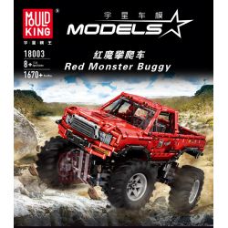 HAPPY BUILD XQ1212D 1212D MouldKing 18003 Mould King 18003 REBRICKABLE MOC-26278 26278 MOC26278 non  XE TẢI QUÁI VẬT KHÓA VI SAI TỰ ĐỘNG bộ đồ chơi xếp lắp ráp ghép mô hình  MONSTER TRUCK WITH AUTOMATED DIFFERENTIAL LOCK Kỹ Thuật Công Nghệ Cao Mô Hình Phương Tiện 1668 khối