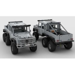 REBRICKABLE MOC-19587 19587 MOC19587 non  MERCEDES-BENZ G-CLASS 6X6 bộ đồ chơi xếp lắp ráp ghép mô hình  Kỹ Thuật Công Nghệ Cao Mô Hình Phương Tiện 1674 khối