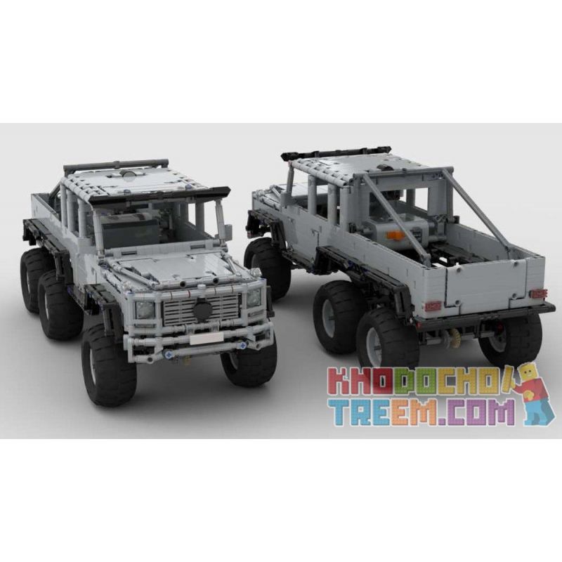 REBRICKABLE MOC-19587 19587 MOC19587 non  MERCEDES-BENZ G-CLASS 6X6 bộ đồ chơi xếp lắp ráp ghép mô hình  Kỹ Thuật Công Nghệ Cao Mô Hình Phương Tiện 1674 khối