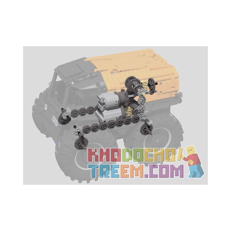 REBRICKABLE MOC-10677 10677 MOC10677 non  NGA SHERP ATV bộ đồ chơi xếp lắp ráp ghép mô hình    SHERP ATV Kỹ Thuật Công Nghệ Cao Mô Hình Phương Tiện 1373 khối