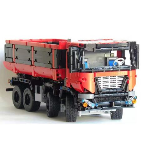 REBRICKABLE MOC-19929 19929 MOC19929 non  XE BEN 8X4 bộ đồ chơi xếp lắp ráp ghép mô hình  8X4 DUMP TRUCK Kỹ Thuật Công Nghệ Cao Mô Hình Phương Tiện 1415 khối