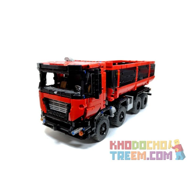 REBRICKABLE MOC-19929 19929 MOC19929 non  XE BEN 8X4 bộ đồ chơi xếp lắp ráp ghép mô hình  8X4 DUMP TRUCK Kỹ Thuật Công Nghệ Cao Mô Hình Phương Tiện 1415 khối