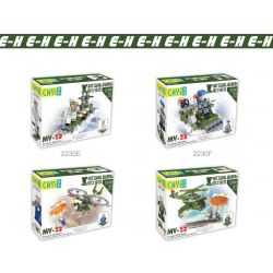 CAYI 2230 non  HOẠT ĐỘNG CHUNG TRÊN BỘ VÀ KHÔNG 8 LOẠI XE PHÒNG KÉO MÁY BAY THẲNG ĐỨNG MV-22 bộ đồ chơi xếp lắp ráp ghép mô hình National Weapon TOWED AIR DEFENCE VEHICLE、MV-22 VERTICAL MACHINE Vũ Khí Quốc Gia