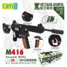 CAYI 2240 non  SÚNG TRƯỜNG TẤN CÔNG M416 TỔ HỢP bộ đồ chơi xếp lắp ráp ghép mô hình National Weapon M416 ASSAULT RIFLE Vũ Khí Quốc Gia 685 khối