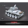 QuanGuan 100082 Quan Guan 100082 non  XE TĂNG HẠNG NHẸ LT-38 bộ đồ chơi xếp lắp ráp ghép mô hình World War Ii LT VZ.38 PZKPFW 38(T) Chiến Tranh Thế Giới Thứ 2 535 khối