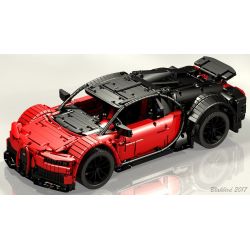 QIZHILE 23027 REBRICKABLE MOC-9658 9658 MOC9658 non  BUGATTI CHIRON. bộ đồ chơi xếp lắp ráp ghép mô hình  Kỹ Thuật Công Nghệ Cao Mô Hình Phương Tiện 2900 khối