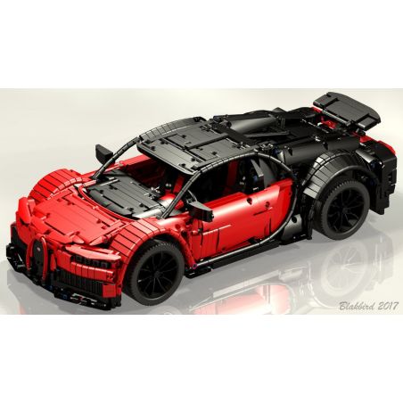 QIZHILE 23027 REBRICKABLE MOC-9658 9658 MOC9658 non  BUGATTI CHIRON. bộ đồ chơi xếp lắp ráp ghép mô hình  Kỹ Thuật Công Nghệ Cao Mô Hình Phương Tiện 2900 khối