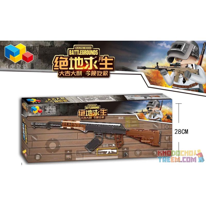 QIZHILE 41013 non  SÚNG AK 47 bộ đồ chơi xếp lắp ráp ghép mô hình  Kỹ Thuật Công Nghệ Cao Mô Hình Phương Tiện 679 khối