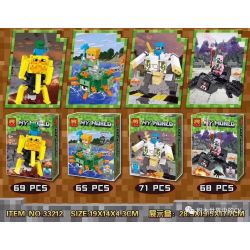 LELE 33212 non  BIOLOGICAL ALIEN MECHA 4 LOẠI bộ đồ chơi xếp lắp ráp ghép mô hình Minecraft Game Xây Dựng 273 khối