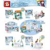SHENG YUAN SY SY1375A 1375A SY1375B 1375B SY1375C 1375C SY1375D 1375D non  CẢNH 4 bộ đồ chơi xếp lắp ráp ghép mô hình Frozen ICE AND SNOW PRINCESS Nữ Hoàng Băng Giá 472 khối