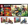 SHENG YUAN SY 7056A 7056B 7056C 7056D non  CHARIOT NGUYÊN TỐ 4. bộ đồ chơi xếp lắp ráp ghép mô hình The  Ninjago Movie NINJA MASTER Ninja Lốc Xoáy 770 khối