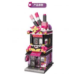 Enlighten C0103 0103 Qman C0103 0103 non  CỬA HÀNG TRANG ĐIỂM THỜI bộ đồ chơi xếp lắp ráp ghép mô hình Mini Modular CITY CORNER Đường Phố Thu Nhỏ 348 khối