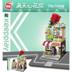Enlighten C0104 0104 Qman C0104 0104 non  NGÔI NHÀ HOA TRÁI TIM MANTIAN bộ đồ chơi xếp lắp ráp ghép mô hình Mini Modular CITY CORNER Đường Phố Thu Nhỏ 329 khối