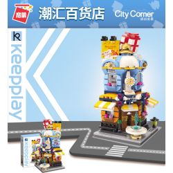 Enlighten C0105 0105 Qman C0105 0105 non  CỬA HÀNG BÁCH HÓA CHAOHUI bộ đồ chơi xếp lắp ráp ghép mô hình Mini Modular CITY CORNER Đường Phố Thu Nhỏ 389 khối