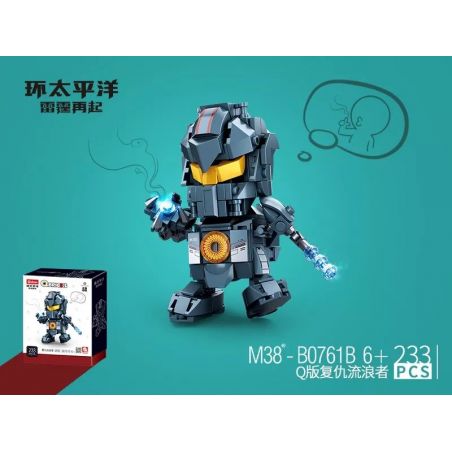 SLUBAN M38-B0761B B0761B 0761B M38B0761B 38-B0761B non  PHIÊN BẢN Q CỦA KẺ LANG THANG BÁO THÙ bộ đồ chơi xếp lắp ráp ghép mô hình Pacific Rim QBRICKS Siêu Đại Chiến 233 khối