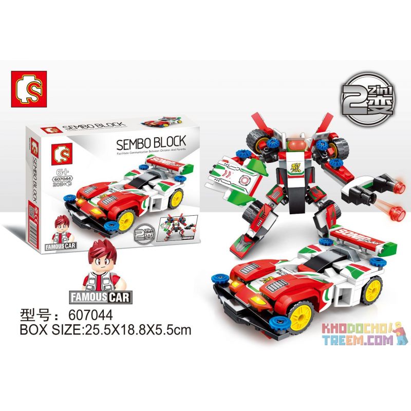 SEMBO 607044 non  4WD SONIC GOD OF WAR VÀ STARS AND HORSES bộ đồ chơi xếp lắp ráp ghép mô hình Speed Champions Racing Cars FAMOUS CAR SONIC SABER Đua Xe Công Thức 205 khối