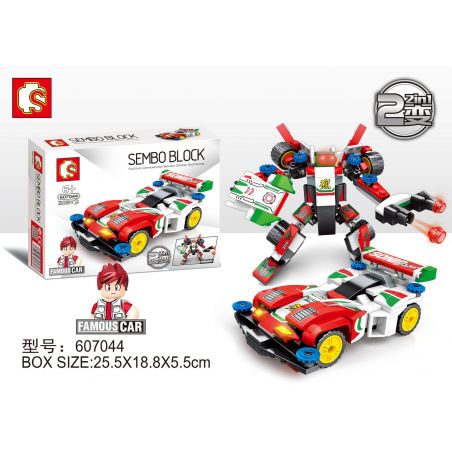 SEMBO 607044 non  4WD SONIC GOD OF WAR VÀ STARS AND HORSES bộ đồ chơi xếp lắp ráp ghép mô hình Speed Champions Racing Cars FAMOUS CAR SONIC SABER Đua Xe Công Thức 205 khối