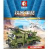 SEMBO 105621 non  PHƯƠNG TIỆN PHÓNG UAV bộ đồ chơi xếp lắp ráp ghép mô hình Iron Blood Heavy Equipment Đặc Nhiệm Máu Và Sắt 442 khối