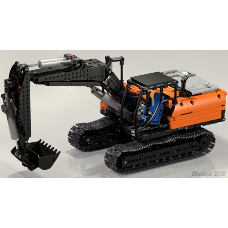 REBRICKABLE MOC-0168 0168 MOC0168 non  ZOREX-220 PF-MÁY XÚC bộ đồ chơi xếp lắp ráp ghép mô hình  ZOREX-220 PF-EXCAVATOR Kỹ Thuật Công Nghệ Cao Mô Hình Phương Tiện 1687 khối