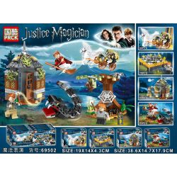 PRCK 69502 69506 non  8 CẢNH BIỂU DIỄN ẢO THUẬT bộ đồ chơi xếp lắp ráp ghép mô hình Harry Potter JUSTICE MAGICIAN Chú Bé Phù Thủy 323 khối