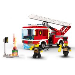 WANGE 2625 non  XE CỨU HỎA THANG bộ đồ chơi xếp lắp ráp ghép mô hình Fire Rescure FIRE BRIGADE THE AERIAL ADDER TRUCK 249 khối