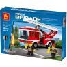 WANGE 2625 non  XE CỨU HỎA THANG bộ đồ chơi xếp lắp ráp ghép mô hình Fire Rescure FIRE BRIGADE THE AERIAL ADDER TRUCK 249 khối