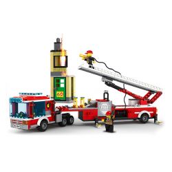NOT  EMERGENCY RESCUE FIRE TRUCK RICHIE 892068 WANGE 3625 xếp lắp ráp ghép mô hình CỨU HỘ XE HỎA The  Ninjago Movie Ninja Lốc Xoáy 4 khối